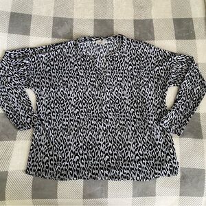 Dana Buchman leopard blouse